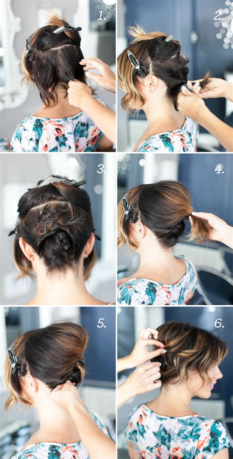 tutorials for short hair updos|easy short updo hairstyles.